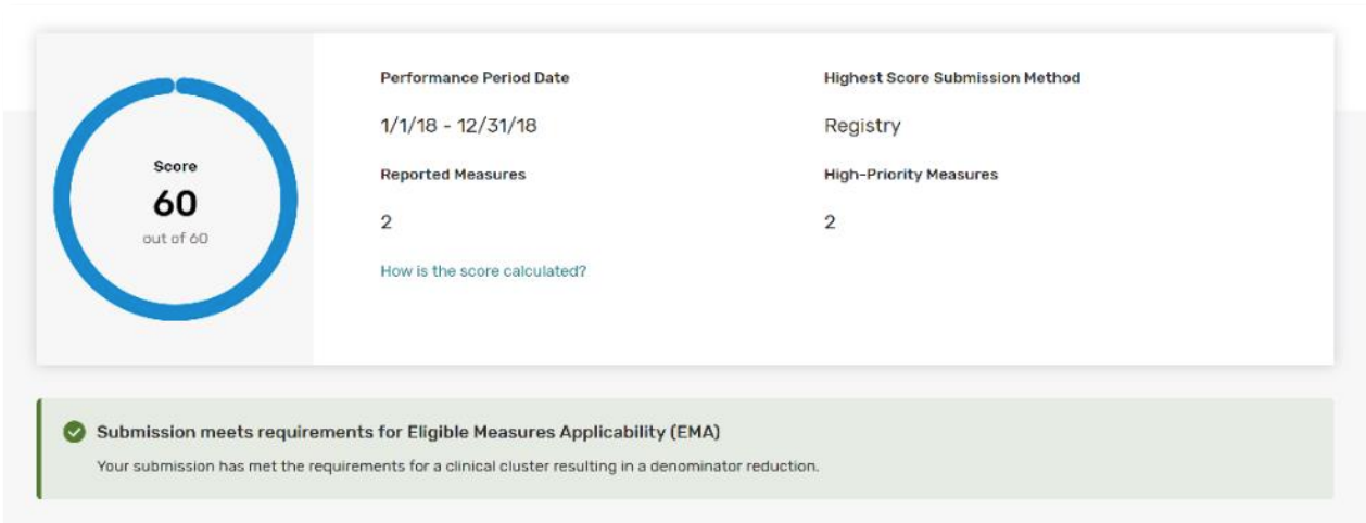 Eligible Measure Applicability (EMA)